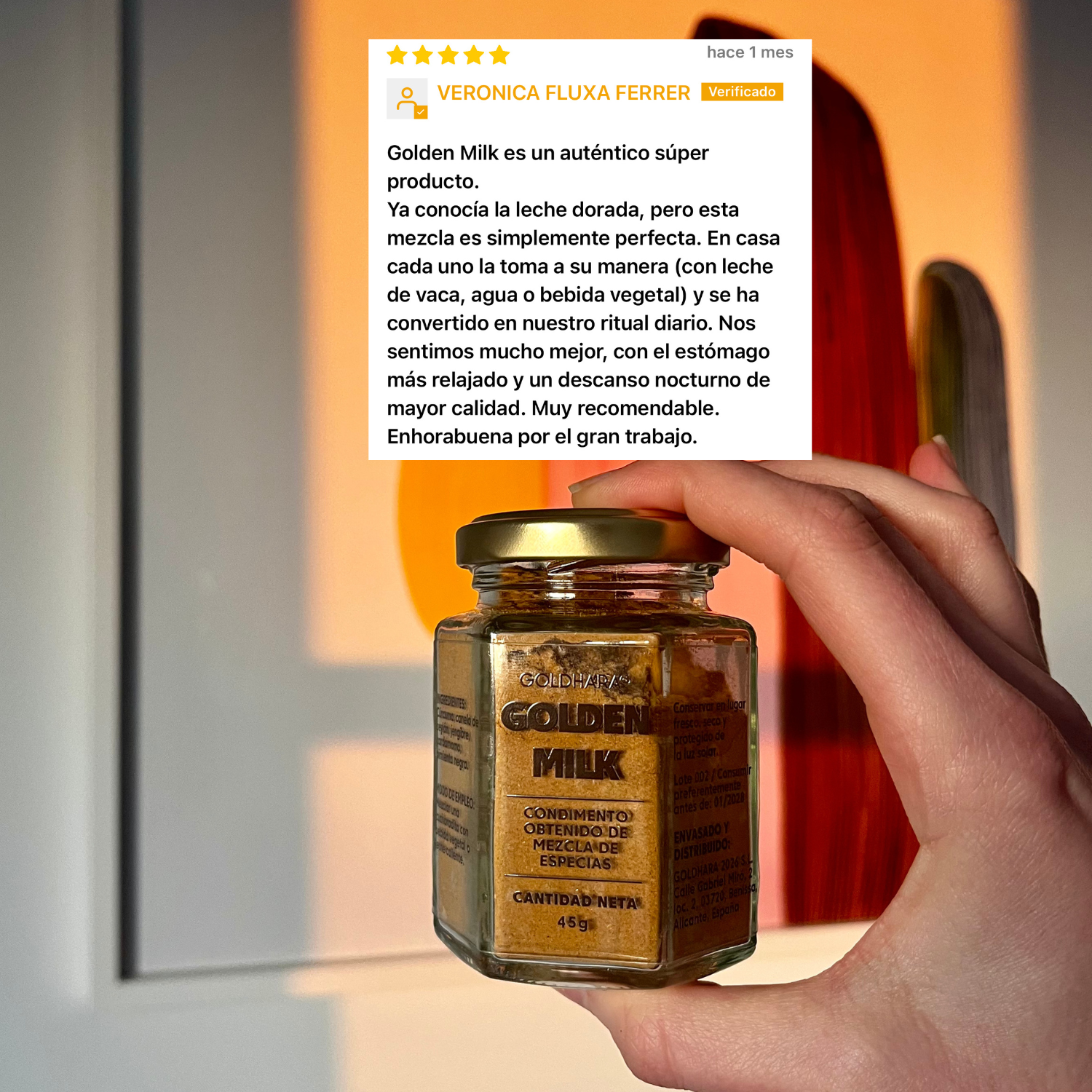 Golden Milk 45g - Formato Oficina 15 días